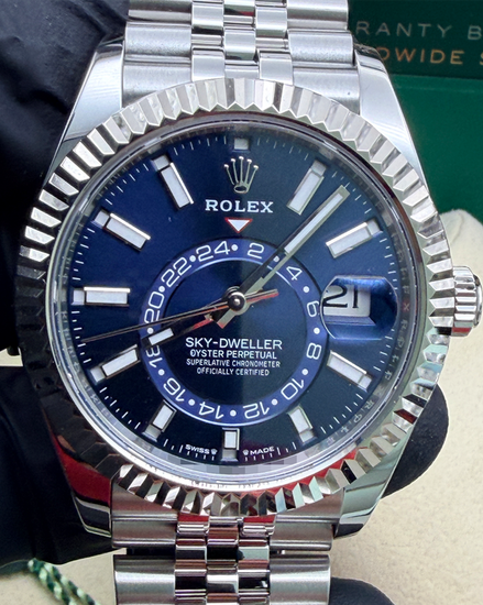 2024 Rolex Sky-Dweller 42MM Blue Dial Jubilee Bracelet (336934)