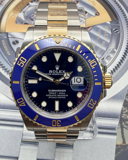2022 Rolex Submariner Date "Bluesy" 41MM Blue Dial Two-Tone Oyster Bracelet (126613LB)