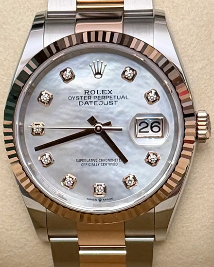 2026 Rolex Datejust 36MM Mother Of Pearl Dial Two-Tone Oyster Bracelet (126231)