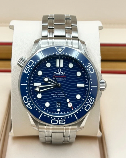 2024 Omega Seamaster Diver 300M 42MM Blue Dial Steel Bracelet (210.30.42.20.03.001)