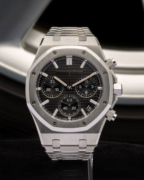 2022 Audemars Piguet Royal Oak Chronograph 50th Anniversary 41MM Black Dial Steel Bracelet (26240ST)