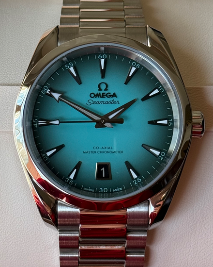 2026 Omega Seamaster Aqua Terra 150M "Shades" 38MM Turquoise Dial Steel Bracelet (220.10.38.20.03.005)
