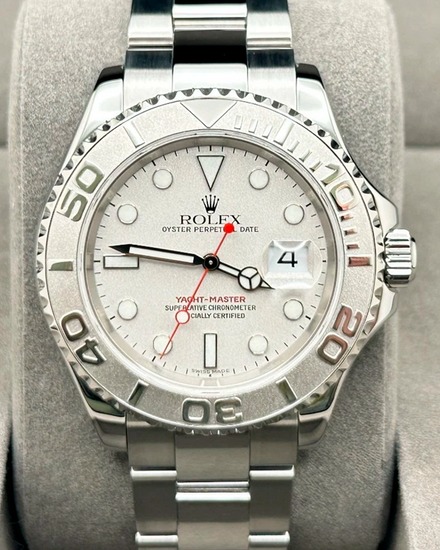 2002 (Y Serial) Rolex Yacht-Master 40MM Silver Dial Oyster Bracelet (16622)