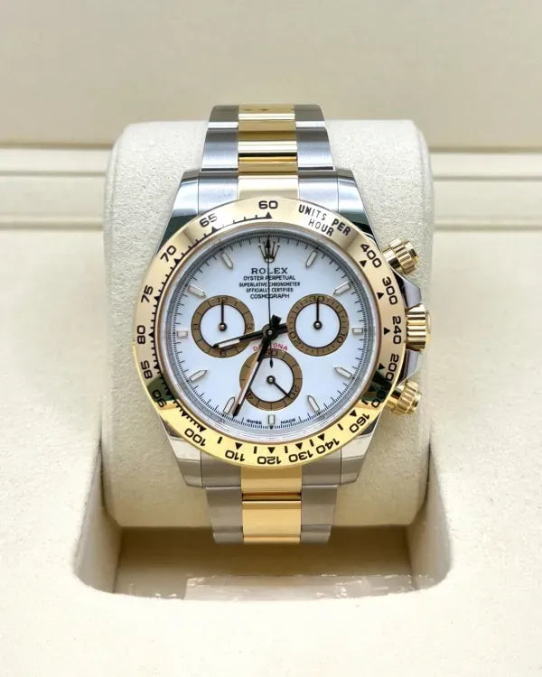 2026 Rolex Cosmograph Daytona 40MM White Dial Two-Tone Oyster Bracelet (126503)