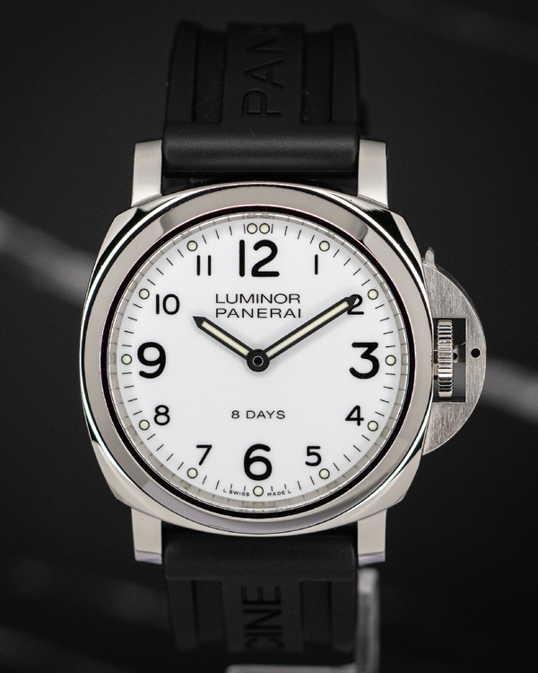 2019 Panerai Luminor Base 8 Days 44MM White Dial Rubber Strap (PAM00561)