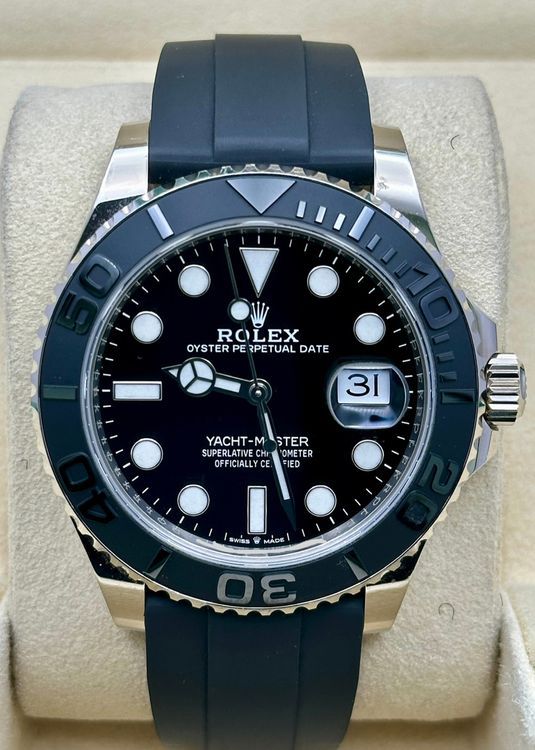 2019 Rolex Yacht-Master 42MM Black Dial Oysterflex Strap (226659)