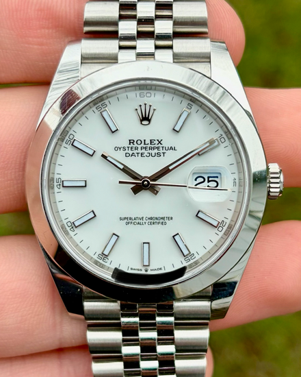 2022 Rolex Datejust 41MM White Dial Jubilee Bracelet (126300)