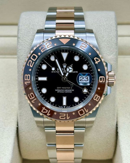 2025 Rolex GMT-Master II "Rootbeer" 40MM Black Dial Two-Tone Oyster Bracelet (126711CHNR)