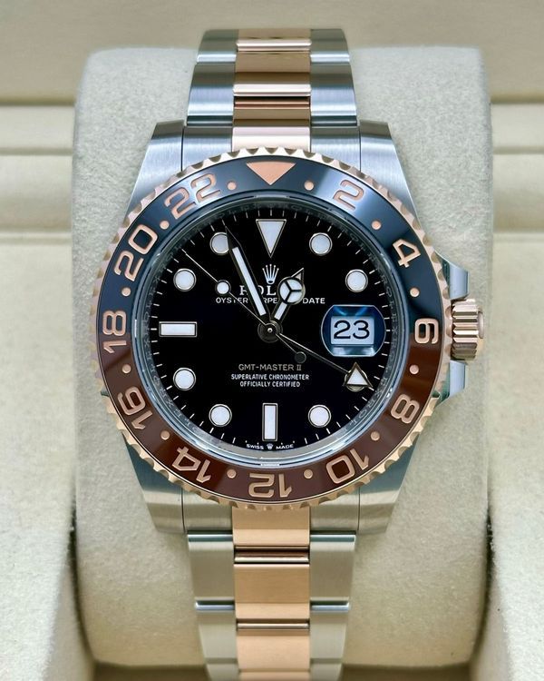 2025 Rolex GMT-Master II "Rootbeer" 40MM Black Dial Two-Tone Oyster Bracelet (126711CHNR)