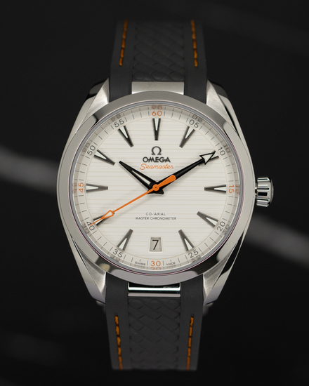 No Reserve - 2026 Omega Seamaster Aqua Terra 150M 41MM Silver Dial Rubber Strap (220.12.41.21.02.002)