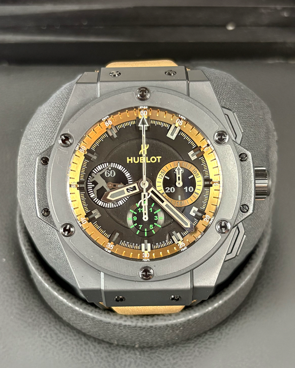 2012 Hublot King Power "Usain Bolt" L. E. 48MM Black Dial Leather Strap (703.CI.1129.NR.USB12)