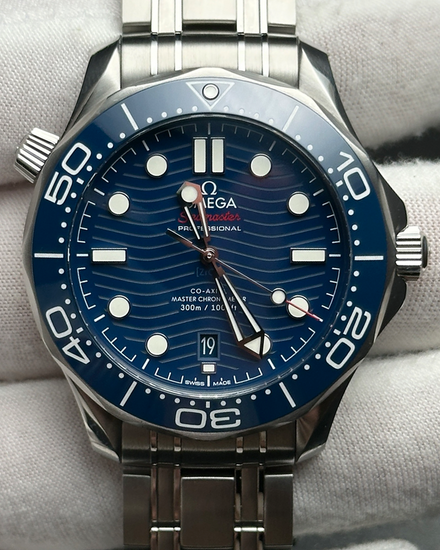 2020 Omega Seamaster Diver 300M 42MM Blue Dial Steel Bracelet (210.30.42.20.03.001)
