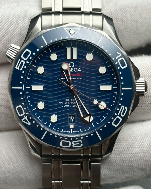 2020 Omega Seamaster Diver 300M 42MM Blue Dial Steel Bracelet (210.30.42.20.03.001)