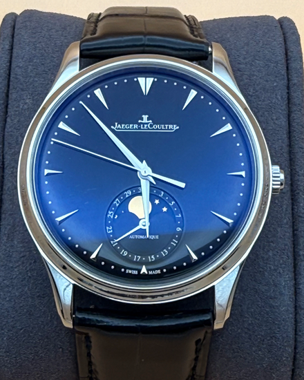 2019 Jaeger-LeCoultre Master Ultra Thin Moon 39MM Black Dial Leather Strap (Q1368470)