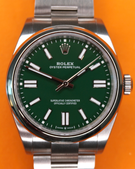 2026 Rolex Oyster Perpetual 41MM Green Dial Oyster Bracelet (134300)