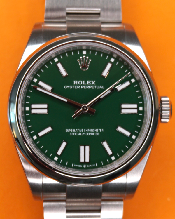 2026 Rolex Oyster Perpetual 41MM Green Dial Oyster Bracelet (134300)