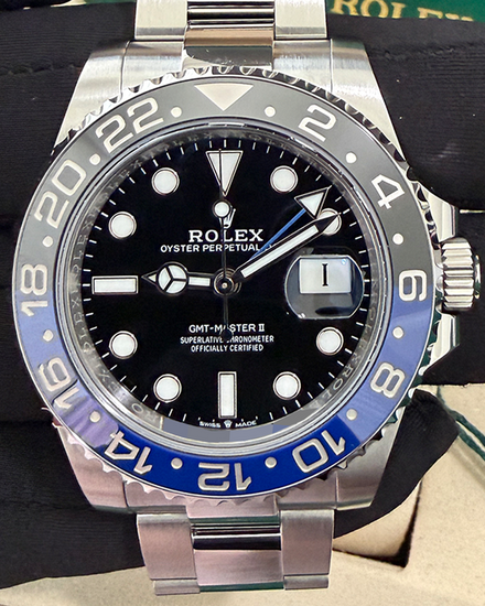 No Reserve - 2026 Rolex GMT-Master II "Batman" 40MM Black Dial Oyster Bracelet (126710BLNR)