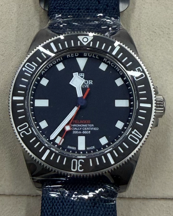 2024 Tudor Pelagos FXD "Alinghi Red Bull Racing" 42MM Blue Dial Textile Strap (25707KN)