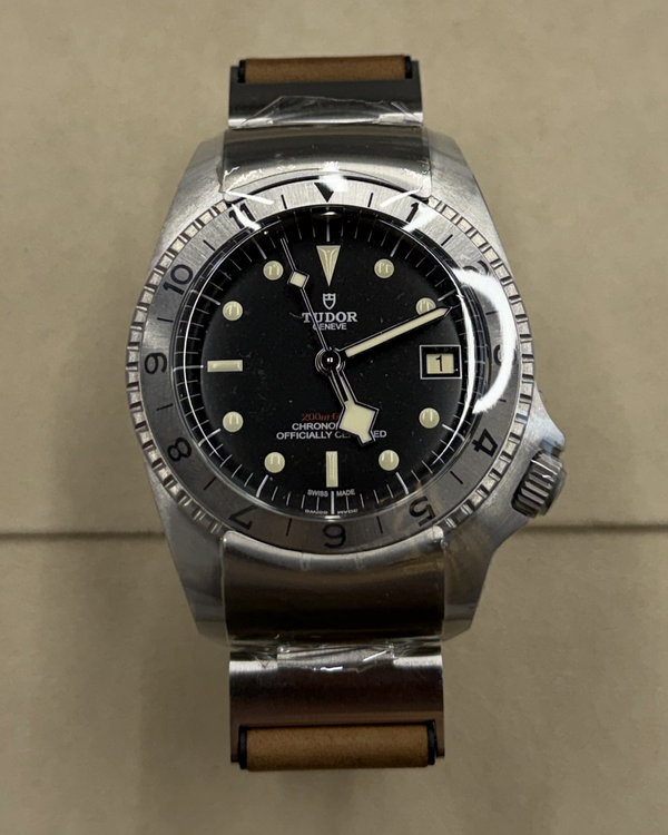 2026 Tudor Heritage Black Bay  P01 42MM Black Dial Leather Strap (70150)