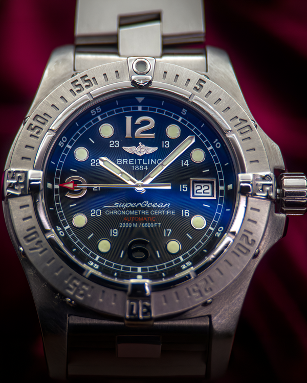 2011 Breitling Superocean 44MM Black Dial Steel Bracelet (A179B72PRS)