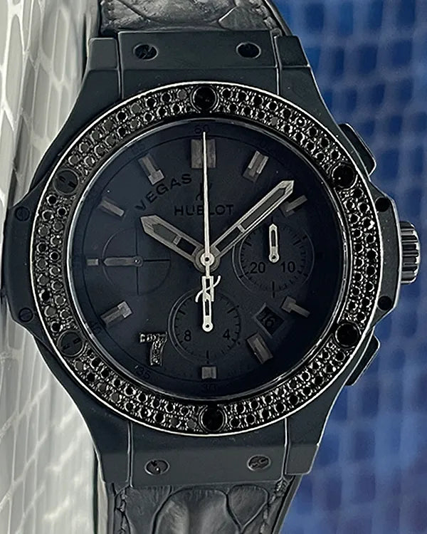 Hublot Big Bang "Las Vegas" L.E. 44MM Black Dial Leather Strap (301.CI.1110.HR.1100.LVB17)