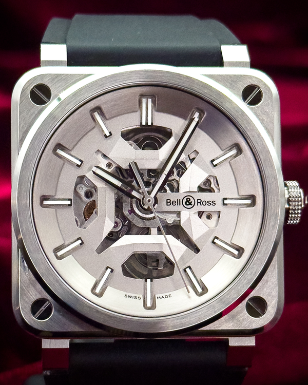 2025 Bell & Ross BR 03 L.E. 41MM Skeleton Dial Rubber Strap (BR03A-GR-SKST/SRB)
