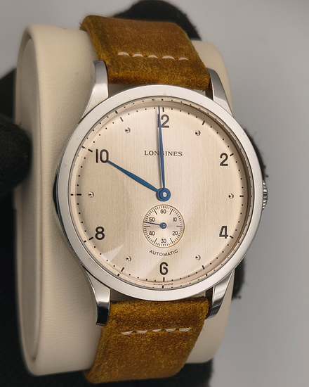 2017 Longines Heritage 40MM Silver Dial Leather Strap (L2.813.4.66.0)