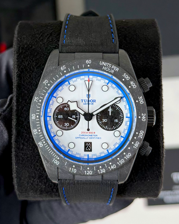 2025 Tudor Black Bay Chrono "Carbon 25" L.E. 42MM White Dial Rubber Strap (79377KN)