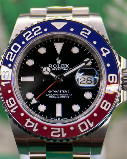 2022 Rolex GMT-Master II "Pepsi" 40MM Black Dial Oyster Bracelet (126710BLRO)