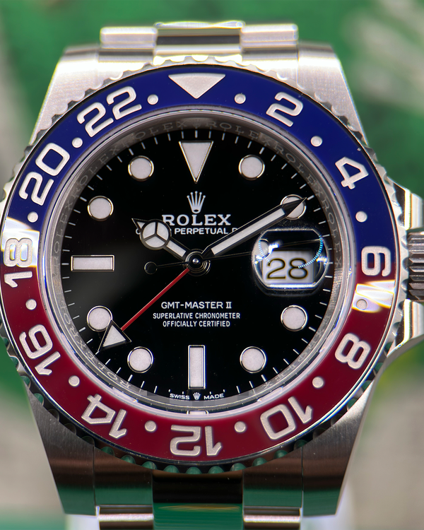 2022 Rolex GMT-Master II "Pepsi" 40MM Black Dial Oyster Bracelet (126710BLRO)