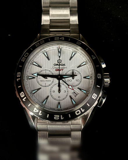 Omega Seamaster Aqua Terra Chronograph GMT 44MM White Dial Steel Bracelet (231.10.44.52.04.001)