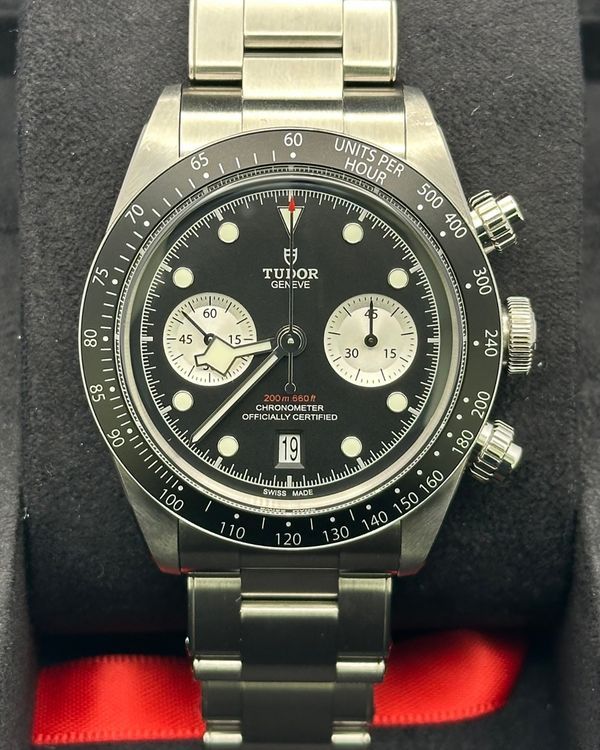 2023 Tudor Black Bay Chronograph 41MM Black Dial Steel Bracelet (M79360N-0001)