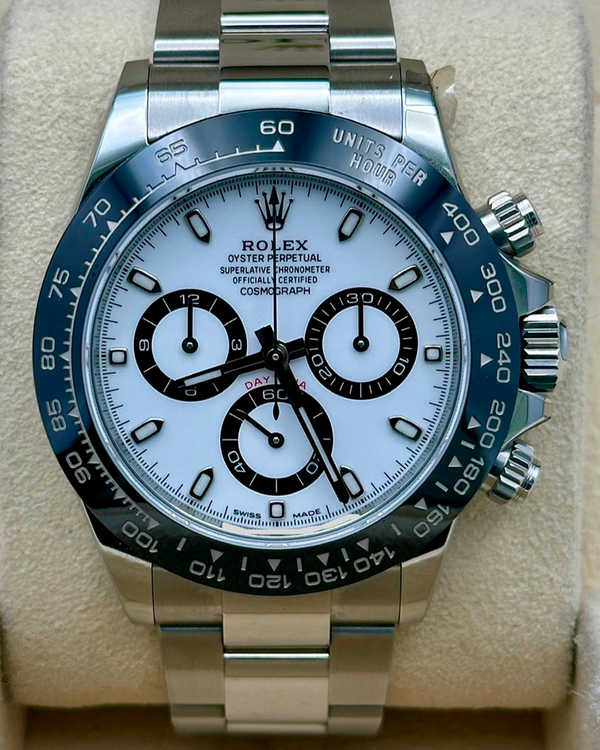 2022 Rolex Cosmograph Daytona "Panda" 40MM White Dial Oyster Bracelet (116500LN)