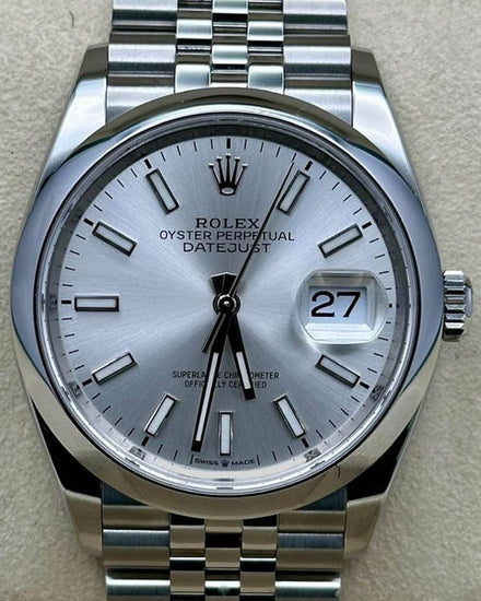 2021 Rolex Datejust 36MM Silver Dial Jubilee Bracelet (126200)