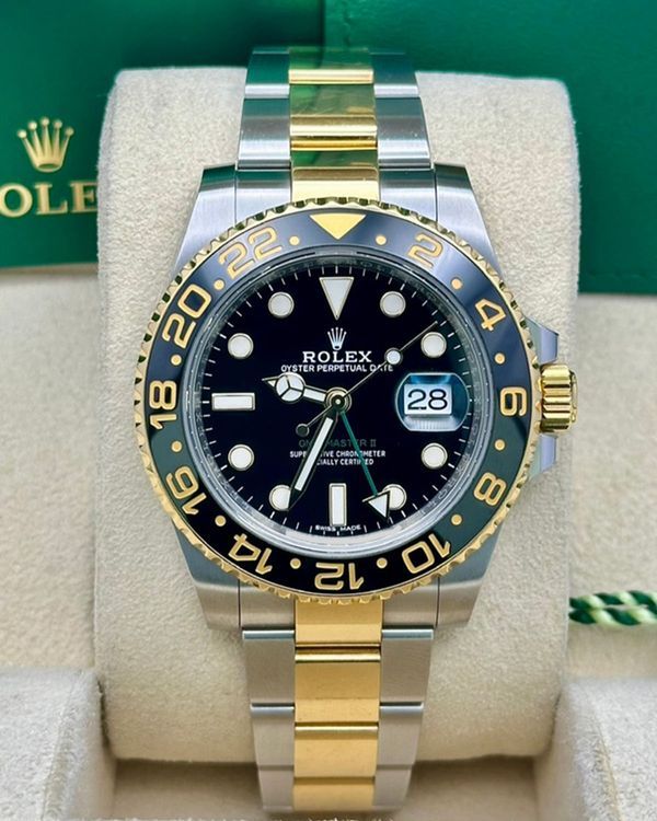 2018 Rolex GMT-Master II 40MM Black Dial Two-Tone Oyster Bracelet (116713LN)