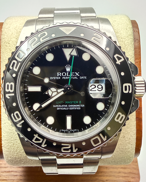 Rolex GMT-Master II 40MM Black Dial Oyster Bracelet (116710LN)