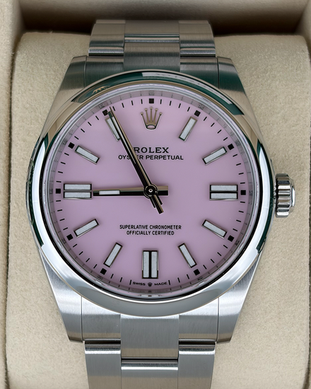 No Reserve - 2026 Rolex Oyster Perpetual 41MM Pink Dial Oyster Bracelet (134300)