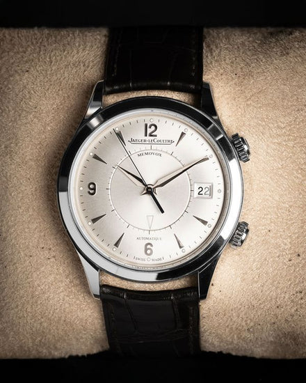 2015 Jaeger-LeCoultre Master Memovox 40MM Silver Dial Leather Strap (Q1418430)