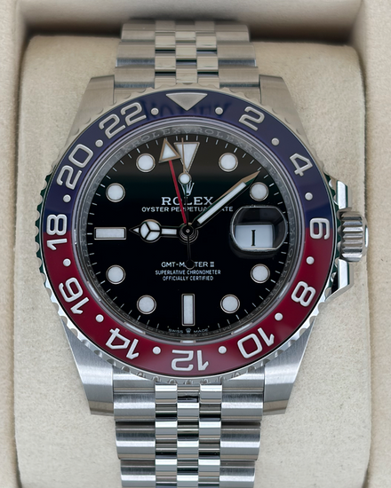2025 Rolex GMT-Master II "Pepsi" 40MM Black Dial Jubilee Bracelet (126710BLRO)