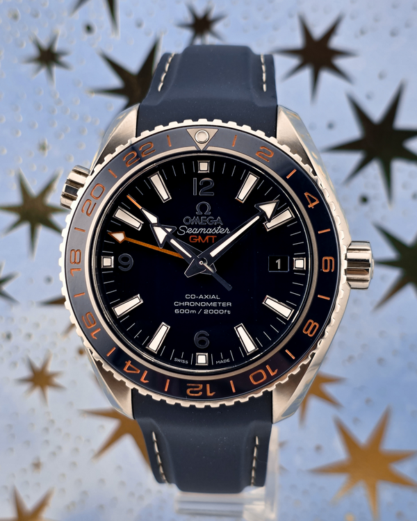 2019 Omega Seamaster Planet Ocean 600M "GoodPlanet" 43.5MM Blue Dial Rubber Strap (232.32.44.22.03.001)