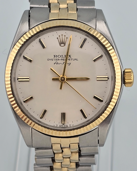 1965 Rolex Air-King 34MM Silver Dial Two-Tone Jubilee Bracelet (5501)