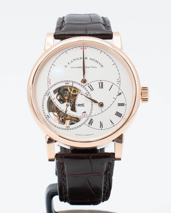 No Reserve - 2017 A. Lange & Söhne Richard Lange Tourbillon "Pour le Mérite" 41.9MM Silver Dial Leather Strap (760.032F)
