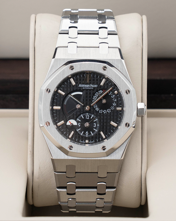 Audemars Piguet Royal Oak Dual Time 39MM Black Dial Steel Bracelet (26120ST.OO.1220ST.03)