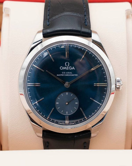 2025 Omega De Ville Trésor 40MM Blue Dial Leather Strap (435.13.40.21.03.002)