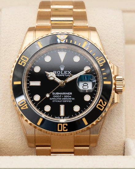 2024 Rolex Submariner Date 41MM Black Dial Yellow Gold Oyster Bracelet (126618LN)