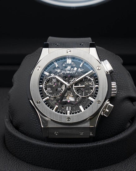 Hublot Classic Fusion Aerofusion 45MM Skeleton Dial Rubber Strap (525.NX.0170.LR)