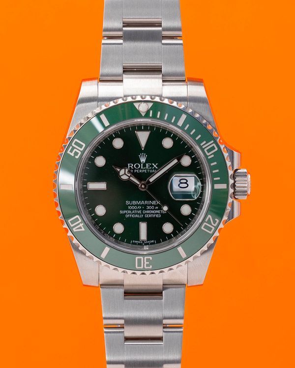 2016 Rolex Submariner Date "Hulk" 40MM Green Dial Oyster Bracelet (116610LV)