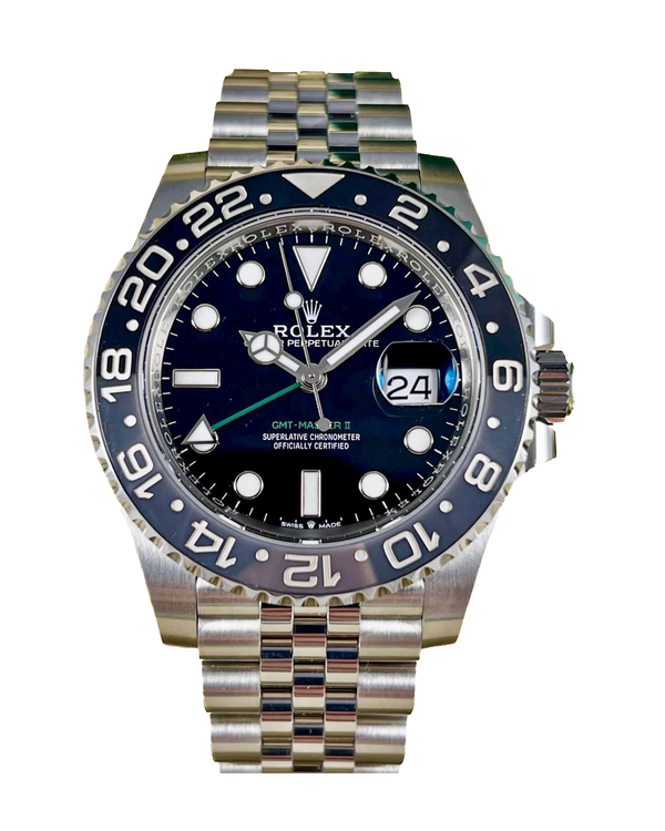 2026 Rolex GMT-Master II "Bruce Wayne" 40MM Black Dial Jubilee Bracelet (126710GRNR)