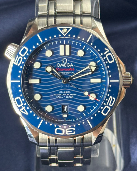 2025 Omega Seamaster Diver 300M 42MM Blue Dial Steel Bracelet (210.30.42.20.03.001)