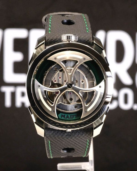 No Reserve - 2023 MB&F MAD Edition 1 Green L.E. 42MM Skeleton Dial Leather Strap (M.A.D. 1)